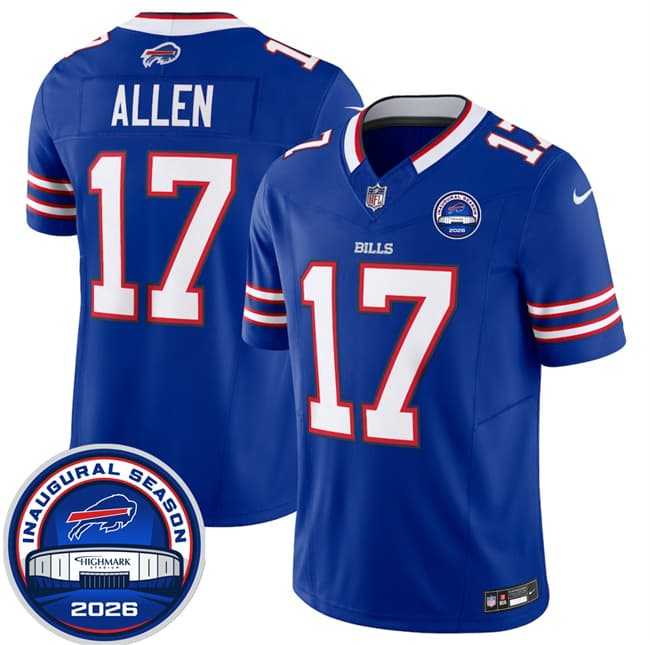 Men's Buffalo Bills #17 Josh Allen Blue F.U.S.E. 2026 Inaugural Season at Highmark Stadium Stitched Jersey Dzhi,We sell and wholesale Men's Buffalo Bills #17 Josh Allen Blue F.U.S.E. 2026 Inaugural Season at Highmark Stadium Stitched Jersey Dzhi on line form chian!