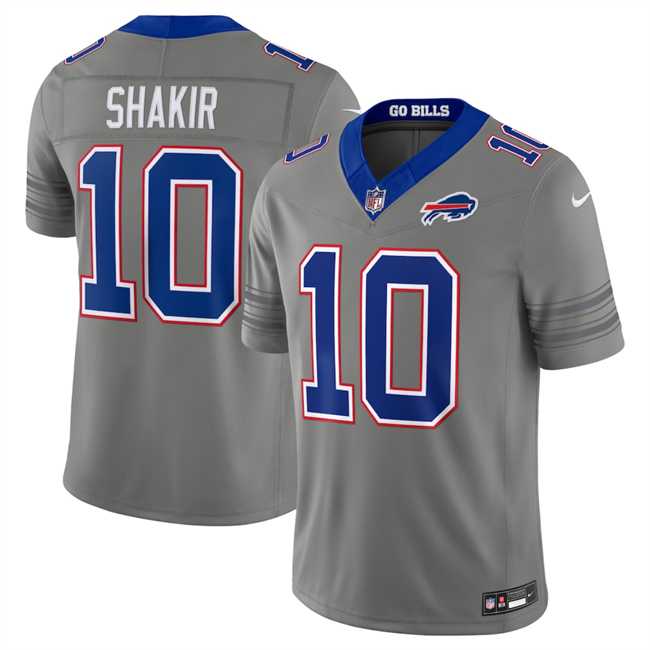 Men's Buffalo Bills #10 Khalil Shakir Gray F.U.S.E. 2026 Nickel City Vapor Stitched Jersey Dzhi,We sell and wholesale Men's Buffalo Bills #10 Khalil Shakir Gray F.U.S.E. 2026 Nickel City Vapor Stitched Jersey Dzhi on line form chian!
