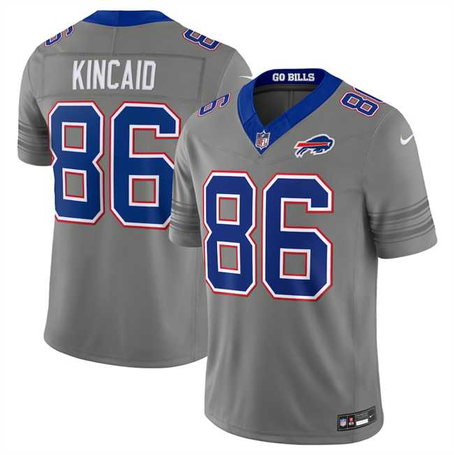 Men's Buffalo Bills #86 Dalton Kincaid Gray F.U.S.E. 2026 Nickel City Vapor Stitched Jersey Dzhi,We sell and wholesale Men's Buffalo Bills #86 Dalton Kincaid Gray F.U.S.E. 2026 Nickel City Vapor Stitched Jersey Dzhi on line form chian!