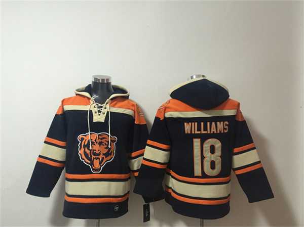 Men's Chicago Bears #18 Caleb Williams Navy Ageless Must-Have Lace-Up Pullover Hoodie,We sell and wholesale Men's Chicago Bears #18 Caleb Williams Navy Ageless Must-Have Lace-Up Pullover Hoodie on line form chian!
