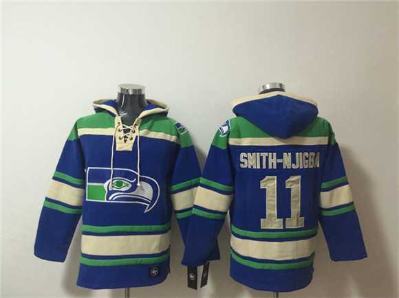 Men's Seattle Seahawks #11 Jaxon Smith-Njigba Royal Ageless Must-Have Lace-Up Pullover Hoodie,We sell and wholesale Men's Seattle Seahawks #11 Jaxon Smith-Njigba Royal Ageless Must-Have Lace-Up Pullover Hoodie on line form chian!