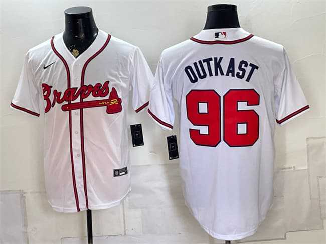 Men's Atlanta Braves #96 OutKast White Cool Base Stitched Jersey,We sell and wholesale Men's Atlanta Braves #96 OutKast White Cool Base Stitched Jersey on line form chian!
