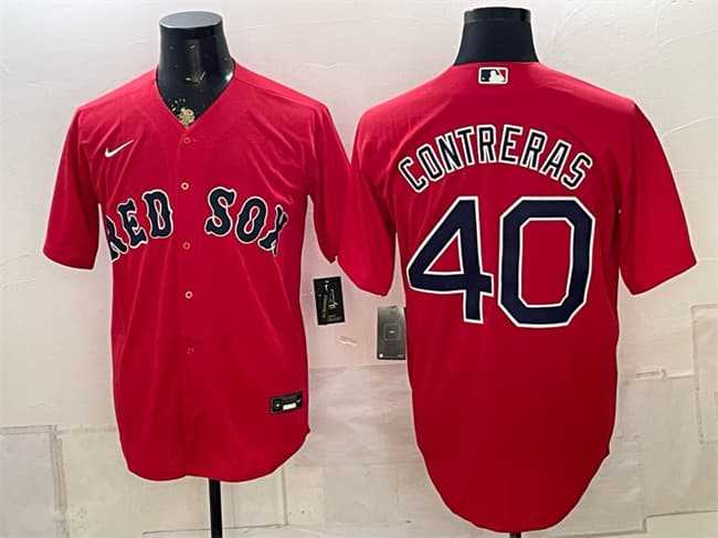 Men's Boston Red Sox #40 Willson Contreras Red Cool Base Stitched Jersey,We sell and wholesale Men's Boston Red Sox #40 Willson Contreras Red Cool Base Stitched Jersey on line form chian!