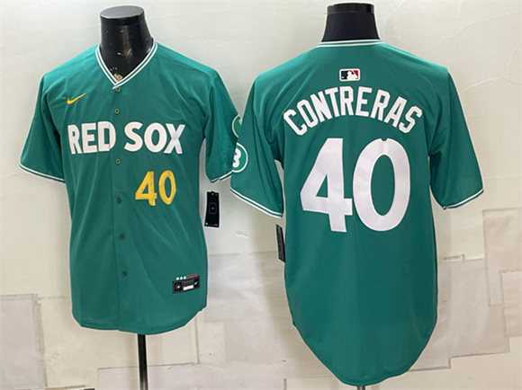 Men's Boston Red Sox #40 Willson Contreras Green 2025 City Connect Limited Stitched Jersey1,We sell and wholesale Men's Boston Red Sox #40 Willson Contreras Green 2025 City Connect Limited Stitched Jersey1 on line form chian!