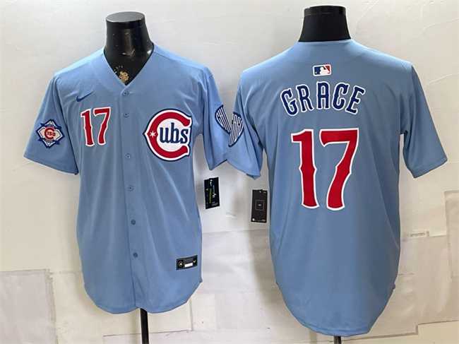 Men's Chicago Cubs #17 Mark Grace Blue 2026 2nd Alternate Limited Stitched Jersey,We sell and wholesale Men's Chicago Cubs #17 Mark Grace Blue 2026 2nd Alternate Limited Stitched Jersey on line form chian!