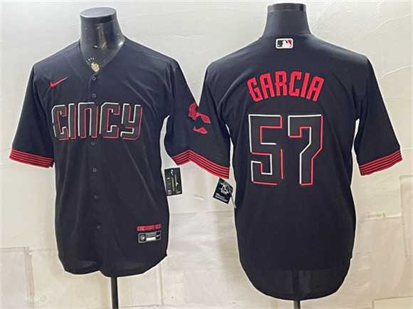 Men's Cincinnati Reds #57 Julian Garcia Black City Connect Cool Base Stitched Jersey Dzhi,We sell and wholesale Men's Cincinnati Reds #57 Julian Garcia Black City Connect Cool Base Stitched Jersey Dzhi on line form chian!