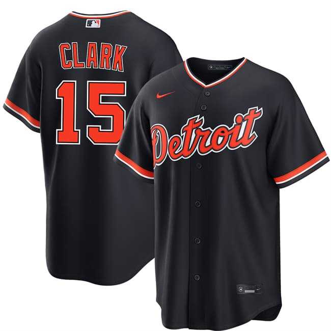 Men's Detroit Tigers #15 Max Clark Navy Alternate Stitched Jersey Dzhi,We sell and wholesale Men's Detroit Tigers #15 Max Clark Navy Alternate Stitched Jersey Dzhi on line form chian!