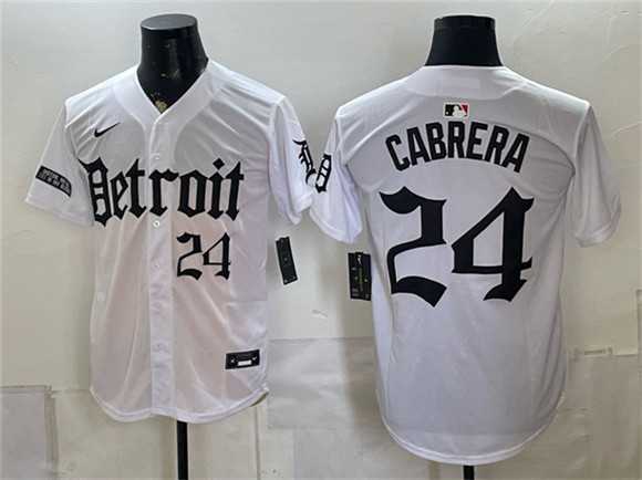 Men's Detroit Tigers #24 Miguel Cabrera 2026 White 'Motor Gothic Edition' Vapor Premier Limited Stitched Jersey Dzhi,We sell and wholesale Men's Detroit Tigers #24 Miguel Cabrera 2026 White 'Motor Gothic Edition' Vapor Premier Limited Stitched Jersey Dzhi on line form chian!