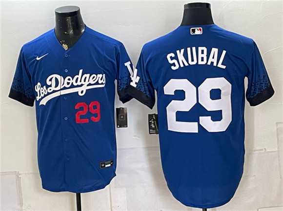 Men's Los Angeles Dodgers #29 Tarik Skubal Royal City Connect Stitched Jersey,We sell and wholesale Men's Los Angeles Dodgers #29 Tarik Skubal Royal City Connect Stitched Jersey on line form chian!