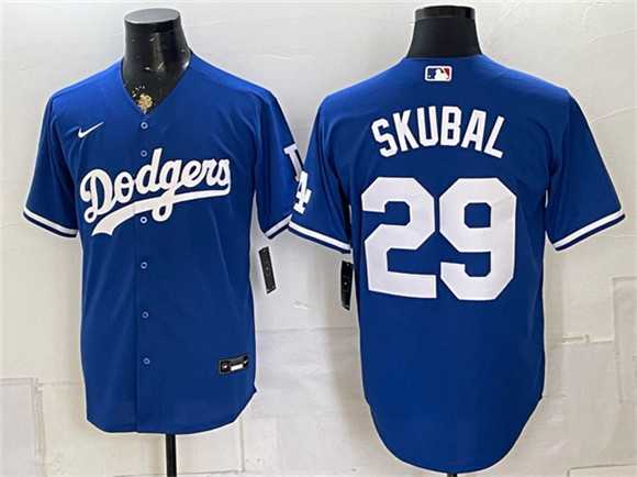 Men's Los Angeles Dodgers #29 Tarik Skubal Royal Cool Base Stitched Jersey,We sell and wholesale Men's Los Angeles Dodgers #29 Tarik Skubal Royal Cool Base Stitched Jersey on line form chian!