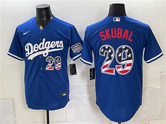 Men's Los Angeles Dodgers #29 Tarik Skubal Royal USA 250 Fourth of July Home Stitched Jersey Dzhi,We sell and wholesale Men's Los Angeles Dodgers #29 Tarik Skubal Royal USA 250 Fourth of July Home Stitched Jersey Dzhi on line form chian!