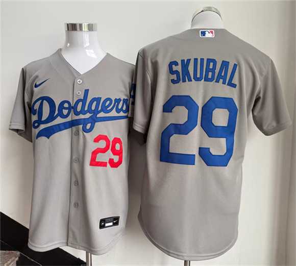 Men's Los Angeles Dodgers #29 Tarik Skubal Gray 2026 Cool Base Stitched Jersey,We sell and wholesale Men's Los Angeles Dodgers #29 Tarik Skubal Gray 2026 Cool Base Stitched Jersey on line form chian!