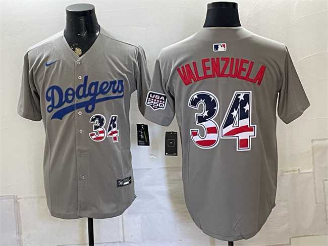 Men's Los Angeles Dodgers #34 Fernando Valenzuela Gray USA 250 Fourth of July Stitched Jersey Dzhi,We sell and wholesale Men's Los Angeles Dodgers #34 Fernando Valenzuela Gray USA 250 Fourth of July Stitched Jersey Dzhi on line form chian!