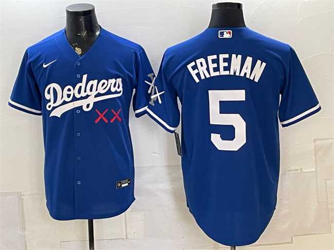 Men's Los Angeles Dodgers x KAWS #5 Freddie Freeman Royal Vapor Premier Limited Stitched Jersey,We sell and wholesale Men's Los Angeles Dodgers x KAWS #5 Freddie Freeman Royal Vapor Premier Limited Stitched Jersey on line form chian!