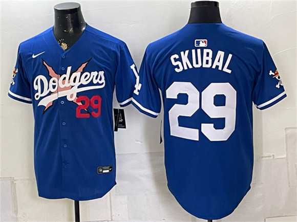 Men's Los Angeles Dodgers x One Piece #29 Tarik Skubal Royal Alternate Stadium Stitched Jersey Dzhi,We sell and wholesale Men's Los Angeles Dodgers x One Piece #29 Tarik Skubal Royal Alternate Stadium Stitched Jersey Dzhi on line form chian!