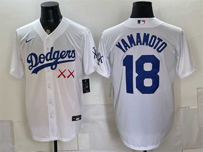Men's Los Angeles Dodgers x KAWS #18 Yoshinobu Yamamoto White Vapor Premier Limited Stitched Jersey,We sell and wholesale Men's Los Angeles Dodgers x KAWS #18 Yoshinobu Yamamoto White Vapor Premier Limited Stitched Jersey on line form chian!
