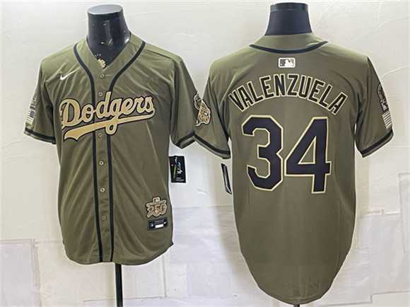 Men's Los Angeles Dodgers #34 Fernando Valenzuela Olive 2026 Armed Forces Day Stitched Jersey Dzhi,We sell and wholesale Men's Los Angeles Dodgers #34 Fernando Valenzuela Olive 2026 Armed Forces Day Stitched Jersey Dzhi on line form chian!