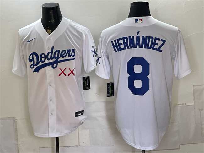 Men's Los Angeles Dodgers x KAWS #8 Enrique Hernandez White Vapor Premier Limited Stitched Jersey,We sell and wholesale Men's Los Angeles Dodgers x KAWS #8 Enrique Hernandez White Vapor Premier Limited Stitched Jersey on line form chian!