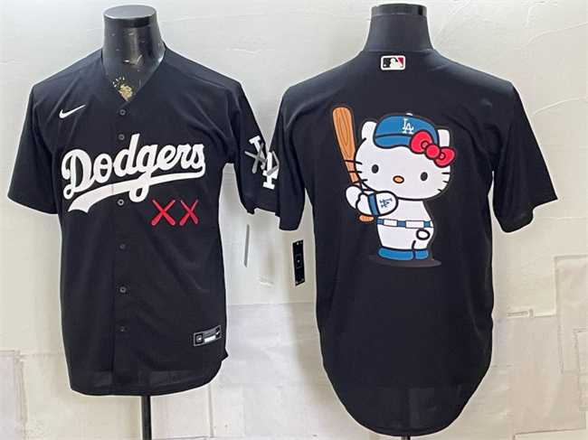 Men's Los Angeles Dodgers x KAWS Team Big Logo Black Vapor Premier Limited Stitched Jersey Dzhi,We sell and wholesale Men's Los Angeles Dodgers x KAWS Team Big Logo Black Vapor Premier Limited Stitched Jersey Dzhi on line form chian!