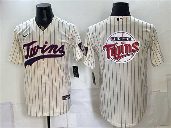 Men's Minnesota Twins Team Big Logo Cream 2026 Field of Dreams Stadium Stitched Jersey Dzhi,We sell and wholesale Men's Minnesota Twins Team Big Logo Cream 2026 Field of Dreams Stadium Stitched Jersey Dzhi on line form chian!