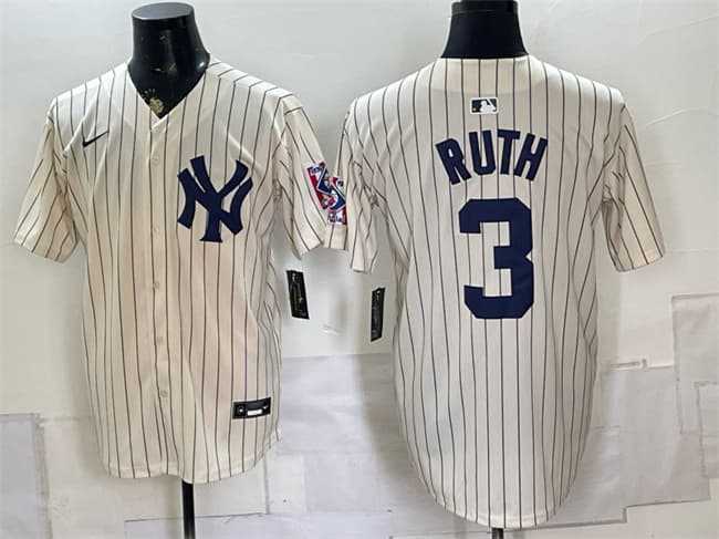 Men's New York Yankees #3 Babe Ruth Cream 2026 Field of Dreams Stadium Stitched Jersey1,We sell and wholesale Men's New York Yankees #3 Babe Ruth Cream 2026 Field of Dreams Stadium Stitched Jersey1 on line form chian!