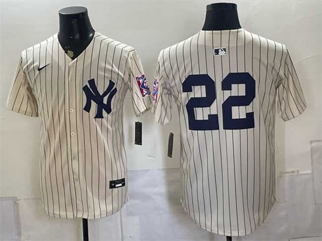 Men's New York Yankees #22 Ben Rice Cream 2026 Field of Dreams Stadium Stitched Jersey,We sell and wholesale Men's New York Yankees #22 Ben Rice Cream 2026 Field of Dreams Stadium Stitched Jersey on line form chian!
