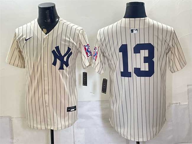 Men's New York Yankees #13 Jazz Chisholm Jr. Cream 2026 Field of Dreams Stadium Stitched Jersey,We sell and wholesale Men's New York Yankees #13 Jazz Chisholm Jr. Cream 2026 Field of Dreams Stadium Stitched Jersey on line form chian!