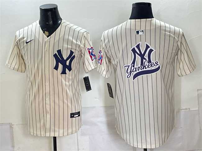 Men's New York Yankees Team Big Logo Cream 2026 Field of Dreams Stadium Stitched Jersey Dzhi,We sell and wholesale Men's New York Yankees Team Big Logo Cream 2026 Field of Dreams Stadium Stitched Jersey Dzhi on line form chian!
