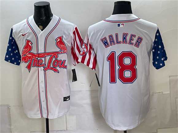 Men's St. Louis Cardinals #18 Jordan Walker 2026 White Independence Day Vapor Limited Stitched Jersey Dzhi,We sell and wholesale Men's St. Louis Cardinals #18 Jordan Walker 2026 White Independence Day Vapor Limited Stitched Jersey Dzhi on line form chian!