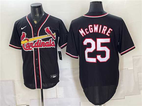 Men's St. Louis Cardinals #25 Mark McGwire 2026 Fashion Replica Black Out Stitched Jersey,We sell and wholesale Men's St. Louis Cardinals #25 Mark McGwire 2026 Fashion Replica Black Out Stitched Jersey on line form chian!