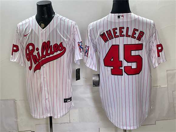 Men's Philadelphia Phillies #45 Zack Wheeler White 2026 Field of Dreams Stadium Stitched Jersey,We sell and wholesale Men's Philadelphia Phillies #45 Zack Wheeler White 2026 Field of Dreams Stadium Stitched Jersey on line form chian!
