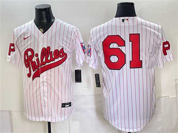 Men's Philadelphia Phillies #61 Cristopher Sanchez White 2026 Field of Dreams Stadium Stitched Baseball Jersey,We sell and wholesale Men's Philadelphia Phillies #61 Cristopher Sanchez White 2026 Field of Dreams Stadium Stitched Baseball Jersey on line form chian!