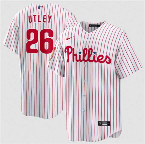 Men's Philadelphia Phillies #26 Chase Utley White 2026 Cool Base Stitched Jersey Dzhi,We sell and wholesale Men's Philadelphia Phillies #26 Chase Utley White 2026 Cool Base Stitched Jersey Dzhi on line form chian!