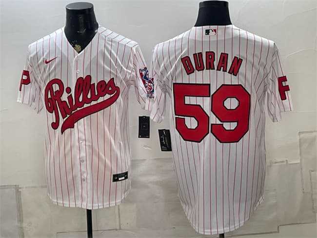 Men's Philadelphia Phillies #59 Jhoan Duran White 2026 Field of Dreams Stadium Stitched Jersey,We sell and wholesale Men's Philadelphia Phillies #59 Jhoan Duran White 2026 Field of Dreams Stadium Stitched Jersey on line form chian!