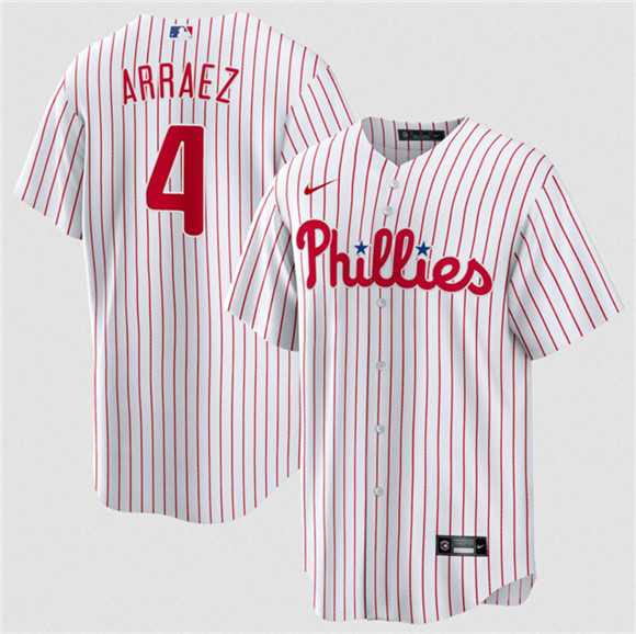 Men's Philadelphia Phillies #4 Luis Arraez White 2026 Cool Base Stitched Jersey Dzhi,We sell and wholesale Men's Philadelphia Phillies #4 Luis Arraez White 2026 Cool Base Stitched Jersey Dzhi on line form chian!