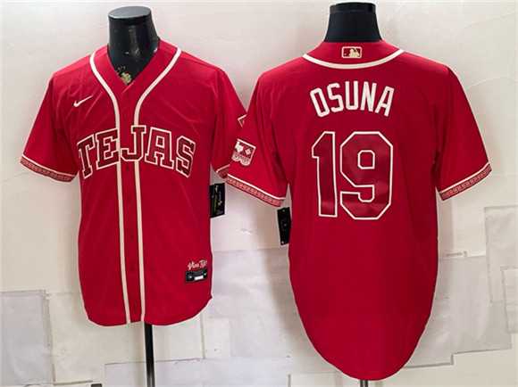 Men's Texas Rangers #19 Alejandro Osuna Red 2026 City Connect Stadium Stitched Jersey Dzhi,We sell and wholesale Men's Texas Rangers #19 Alejandro Osuna Red 2026 City Connect Stadium Stitched Jersey Dzhi on line form chian!