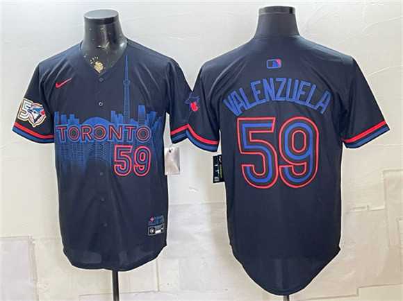 Men's Toronto Blue Jays #59 Brandon Valenzuela Navy 50 Seasons Patch 2024 City Connect Limited Stitched Jersey Dzhi,We sell and wholesale Men's Toronto Blue Jays #59 Brandon Valenzuela Navy 50 Seasons Patch 2024 City Connect Limited Stitched Jersey Dzhi on line form chian!