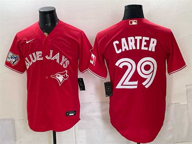Men's Toronto Blue Jays #29 Joe Carter Red 50 Seasons Patch Stitched Jersey Dzhi,We sell and wholesale Men's Toronto Blue Jays #29 Joe Carter Red 50 Seasons Patch Stitched Jersey Dzhi on line form chian!