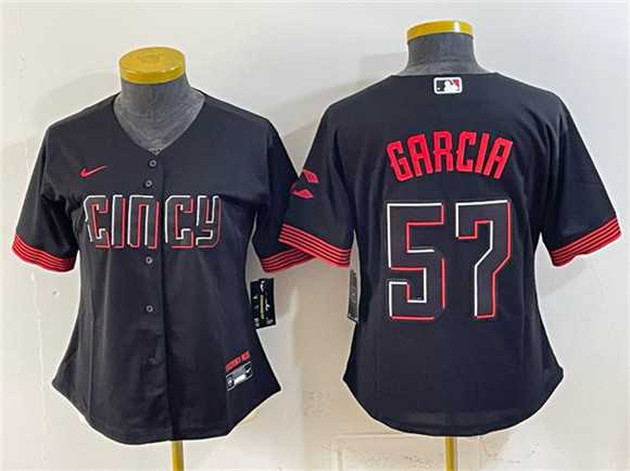 Women's Cincinnati Reds #57 Julian Garcia Black City Connect Stitched Jersey(Run Small) Dzhi,We sell and wholesale Women's Cincinnati Reds #57 Julian Garcia Black City Connect Stitched Jersey(Run Small) Dzhi on line form chian!