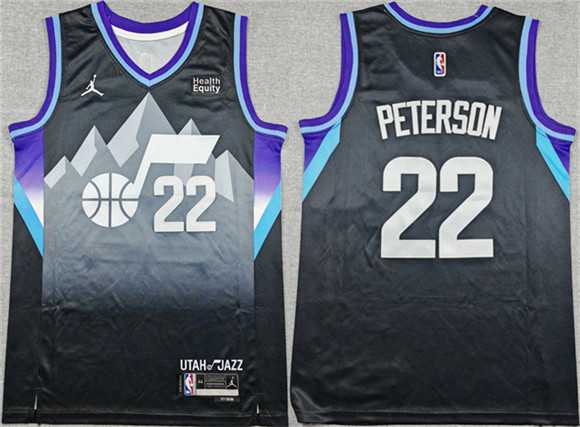 Men's Utah Jazz #22 Darryn Peterson Black 2026 Draft Statement Edition Stitched Basketball Jersey,We sell and wholesale Men's Utah Jazz #22 Darryn Peterson Black 2026 Draft Statement Edition Stitched Basketball Jersey on line form chian!