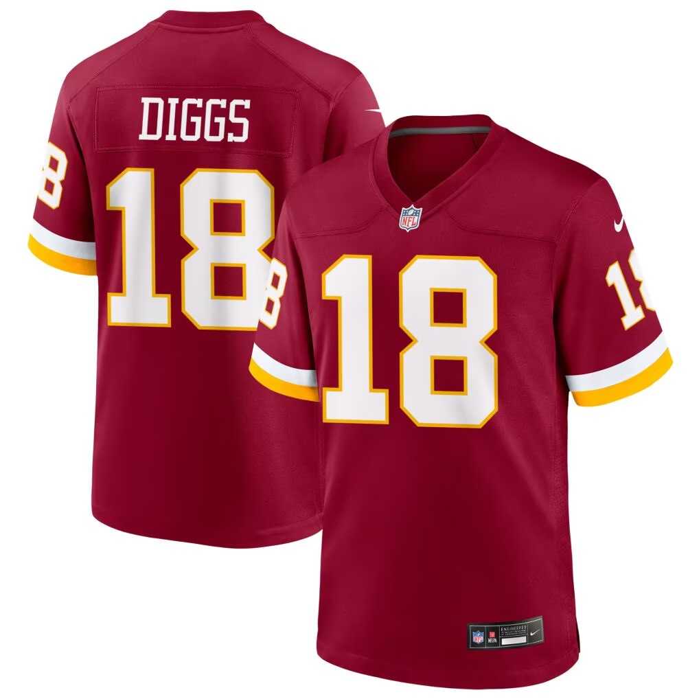 Men's Washington Commanders #18 Stephon Diggs Red 2026 Vapor Limited Stitched Jersey Dzhi,We sell and wholesale Men's Washington Commanders #18 Stephon Diggs Red 2026 Vapor Limited Stitched Jersey Dzhi on line form chian!