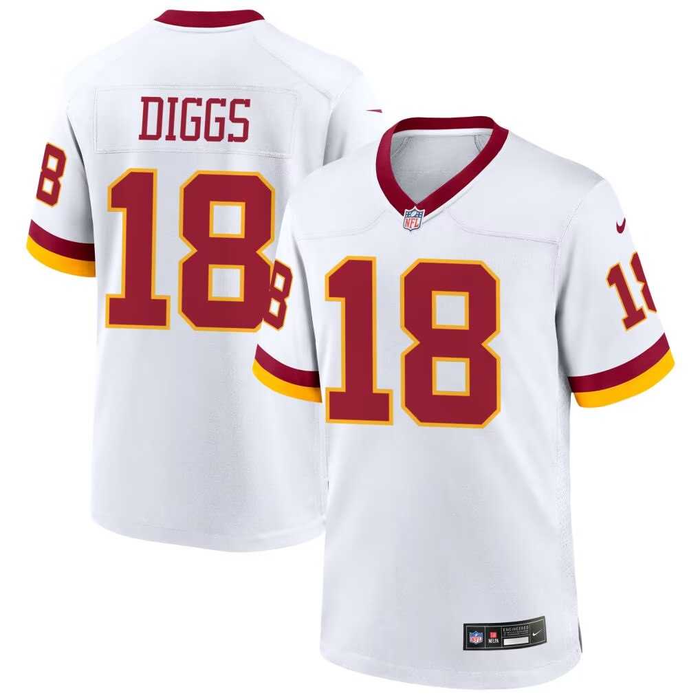 Men's Washington Commanders #18 Stephon Diggs White Vapor Limited Stitched Jersey Dzhi,We sell and wholesale Men's Washington Commanders #18 Stephon Diggs White Vapor Limited Stitched Jersey Dzhi on line form chian!