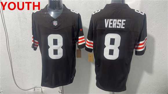 Youth Cleveland Browns #8 Jared Verse Brown 2026 Vapor Limited Stitched Jersey,We sell and wholesale Youth Cleveland Browns #8 Jared Verse Brown 2026 Vapor Limited Stitched Jersey on line form chian!