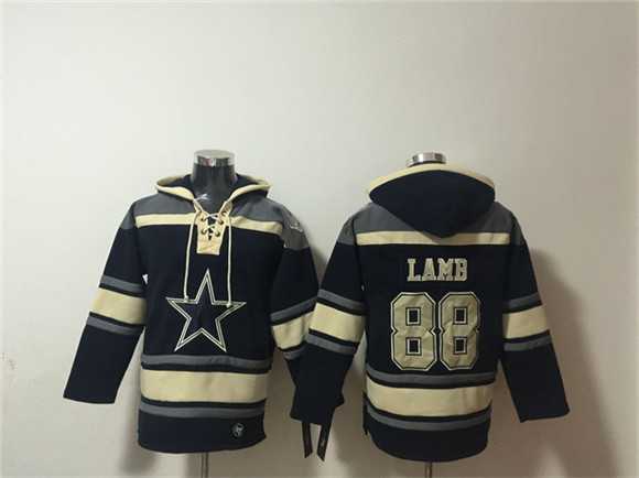 Men's Dallas Cowboys #88 CeeDee Lamb Navy Ageless Must-Have Lace-Up Pullover Hoodie,We sell and wholesale Men's Dallas Cowboys #88 CeeDee Lamb Navy Ageless Must-Have Lace-Up Pullover Hoodie on line form chian!