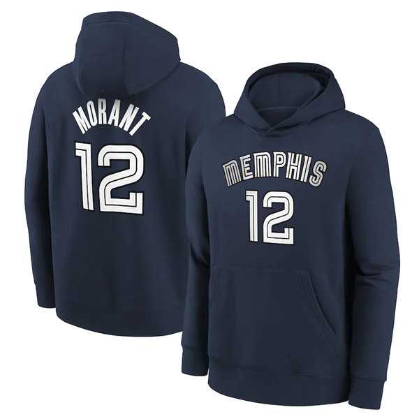 Men's Memphis Grizzlies #12 Ja Morant 2021 Navy Pullover Hoodie,We sell and wholesale Men's Memphis Grizzlies #12 Ja Morant 2021 Navy Pullover Hoodie on line form chian!
