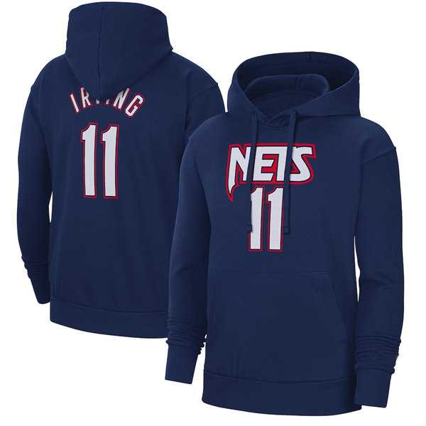 Men's Brooklyn Nets #11 Kyrie Irving 2022 Navy Pullover Hoodie,We sell and wholesale Men's Brooklyn Nets #11 Kyrie Irving 2022 Navy Pullover Hoodie on line form chian!
