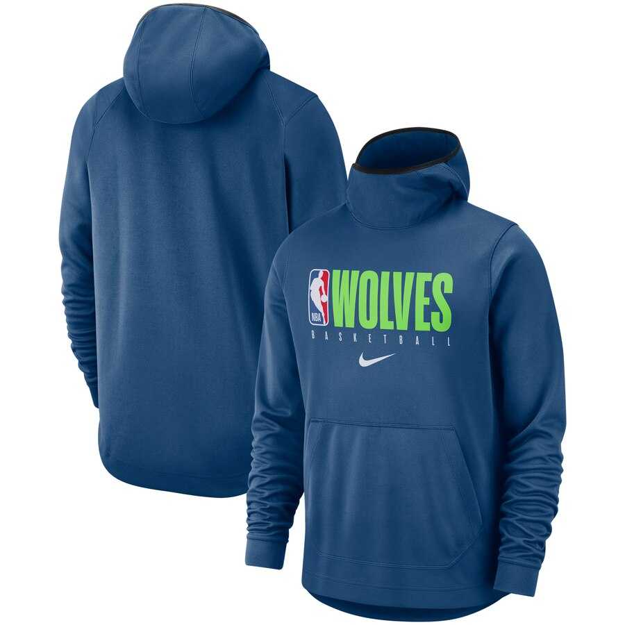 Men's Minnesota Timberwolves Nike Spotlight Practice Performance Pullover Hoodie Blue,We sell and wholesale Men's Minnesota Timberwolves Nike Spotlight Practice Performance Pullover Hoodie Blue on line form chian!