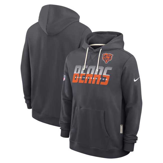 Men's Chicago Bears Charcoal Sideline Standard Issue Top Prospect Dri-FIT Hoodie,We sell and wholesale Men's Chicago Bears Charcoal Sideline Standard Issue Top Prospect Dri-FIT Hoodie on line form chian!