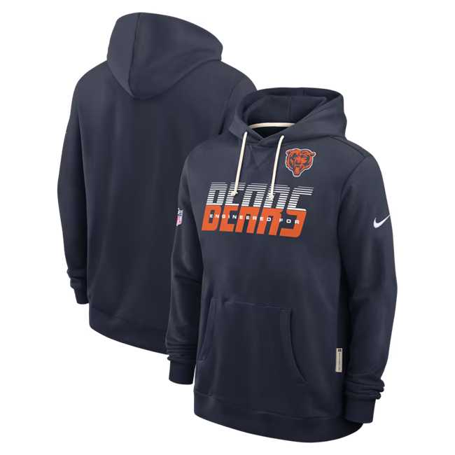 Men's Chicago Bears Navy Sideline Standard Issue Top Prospect Dri-FIT Hoodie,We sell and wholesale Men's Chicago Bears Navy Sideline Standard Issue Top Prospect Dri-FIT Hoodie on line form chian!