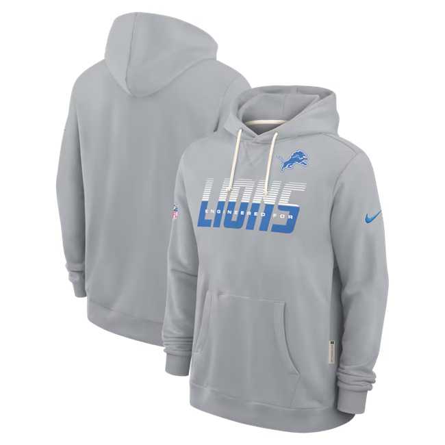 Men's Detroit Lions Gray Sideline Standard Issue Top Prospect Dri-FIT Hoodie,We sell and wholesale Men's Detroit Lions Gray Sideline Standard Issue Top Prospect Dri-FIT Hoodie on line form chian!